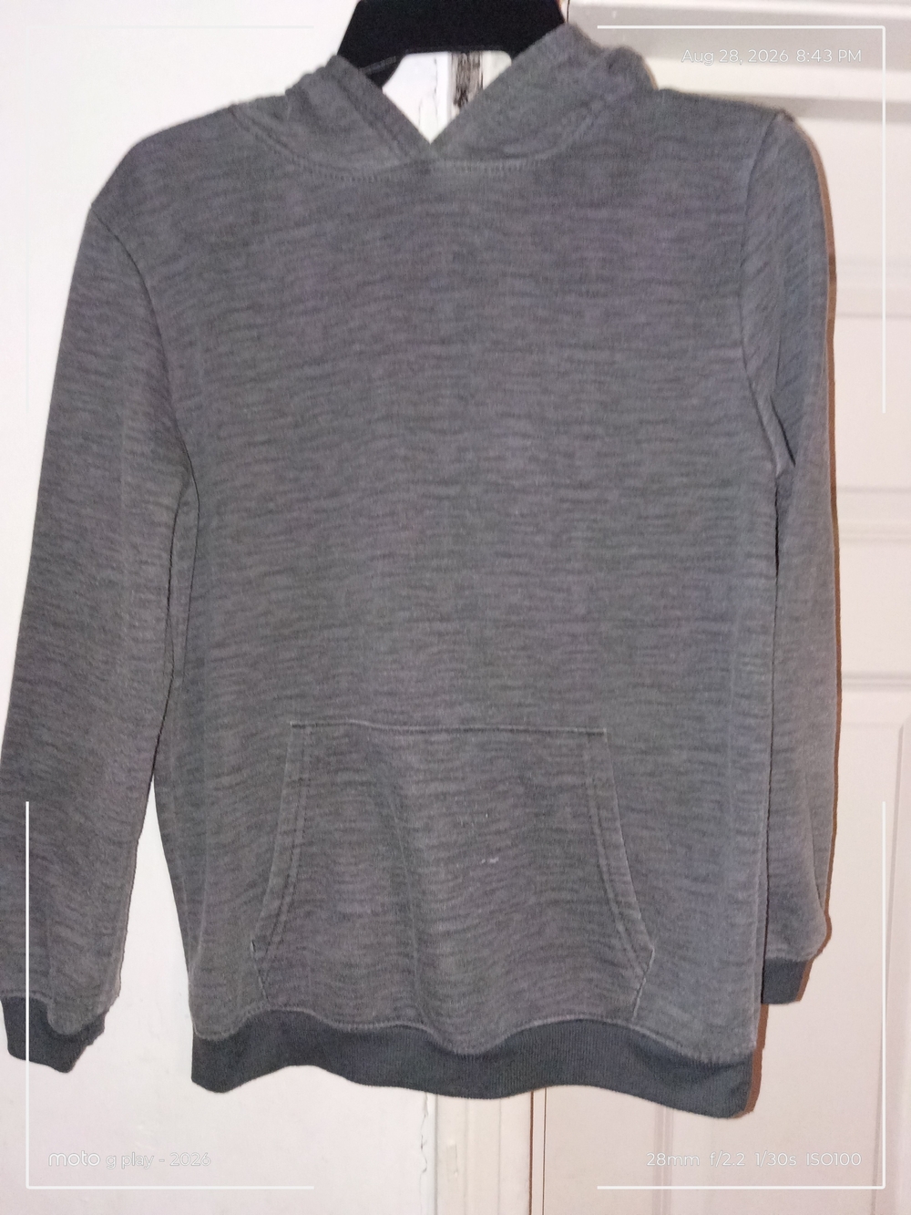 Kids' Gray Crewneck Hoodie - Classic Everyday Pullover